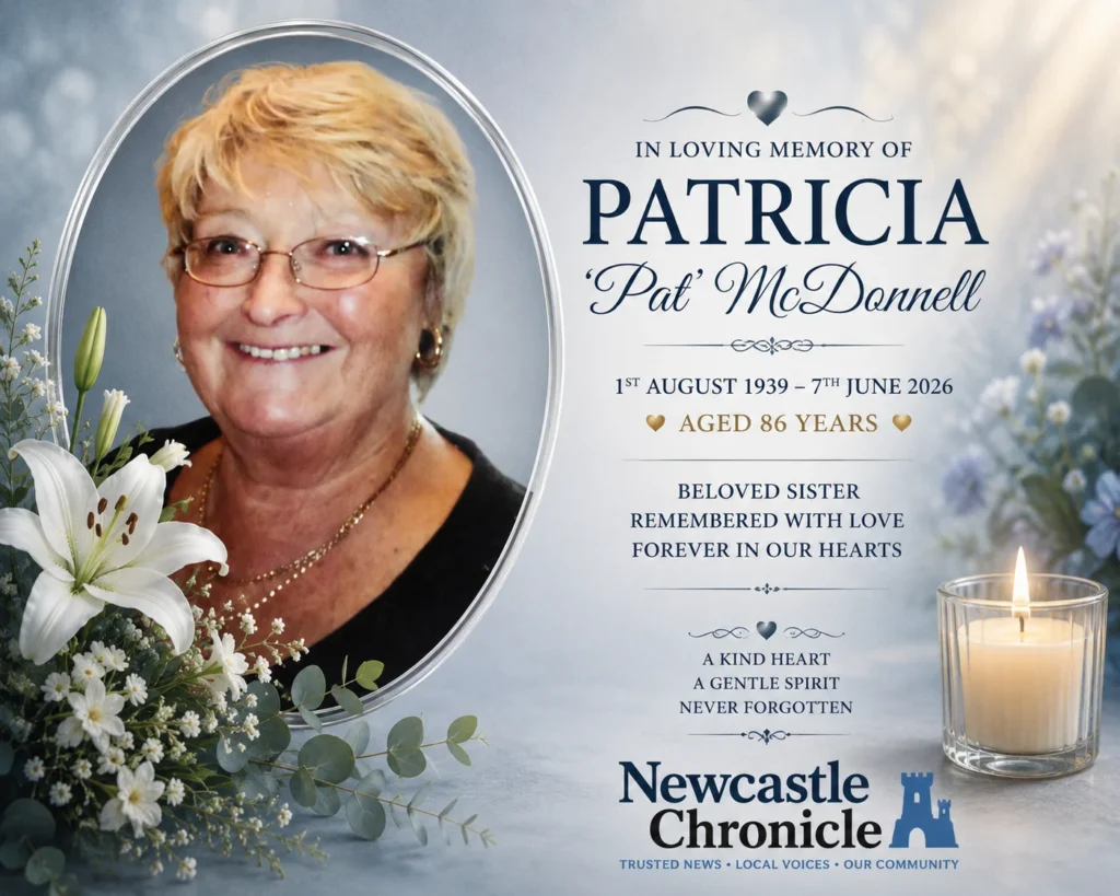 Latest Patricia McDonnell obituary of Newcastle